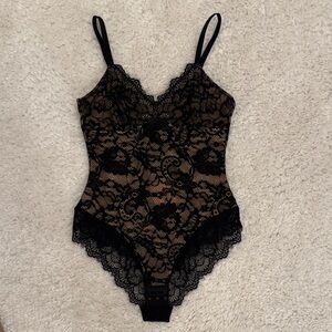 Pinsy Black Lace Bodysuit